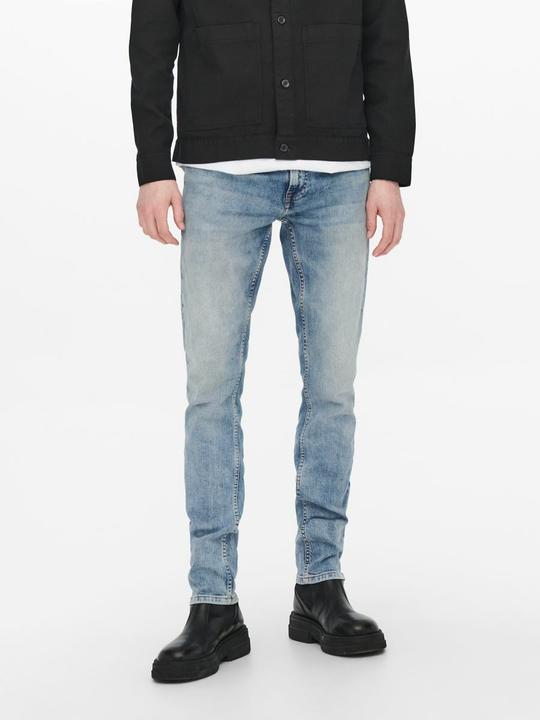 Actual product image Only & Sons ONSLoom Blue Wash Slim Fit Jeans (W28/L30)