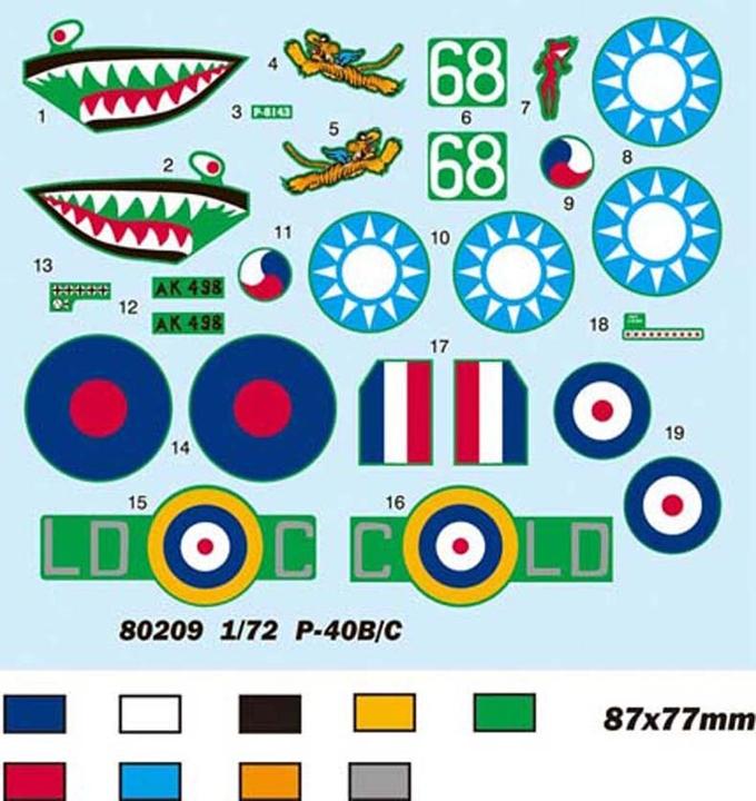 Produktbild Hobby Boss P-40B/C "HAWK"-81A