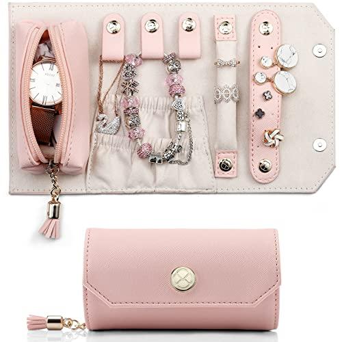Produktbild Only-Bags.Store Schmuckaufbewahrung Kleine Schmuckrolle Schmuckkästchen Reise PU Leder