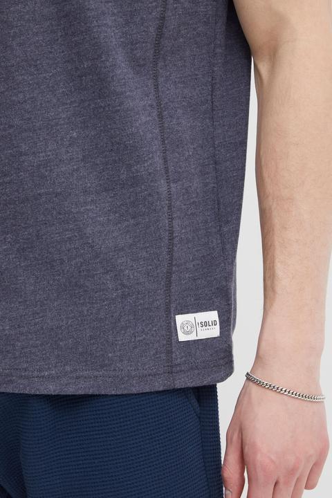 Image du produit Solid Dorian T-shirt À Manches Courtes Pour Homme Avec Col Grandad (L)