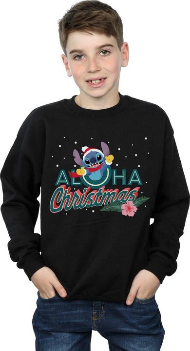 Produktbild Disney Lilo And Stitch Aloha Christmas Sweatshirt Jungen (140, 146)