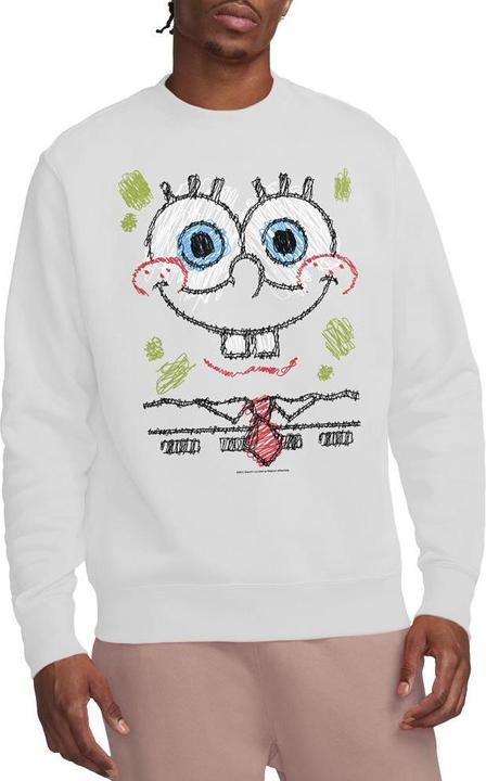 Immagine prodotto Spongebob Squarepants Felpa Sorriso a Scarabocchio Adulto Unisex (XXL)