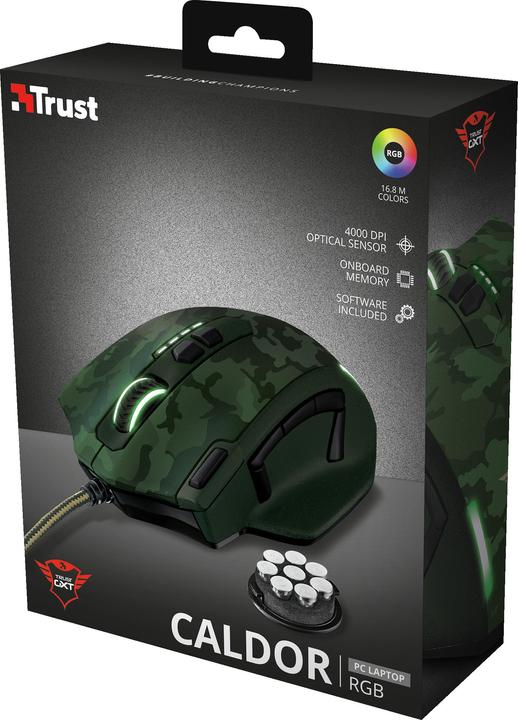 Produktbild Trust GXT 155C Gaming Maus-green camouflage (Kabelgebunden)