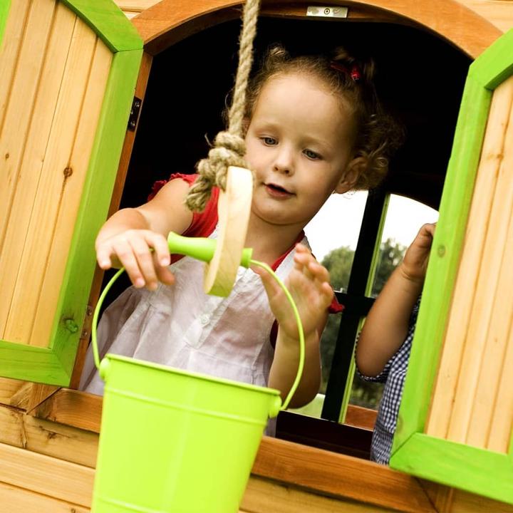 Image du produit Axi Sophie Maison de jeu Marron/Vert - Toboggan vert