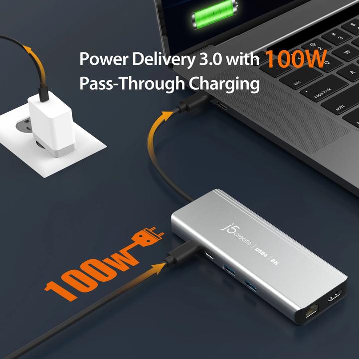 Actual product image j5Create JCD403 (USB-C, 6 Ports)
