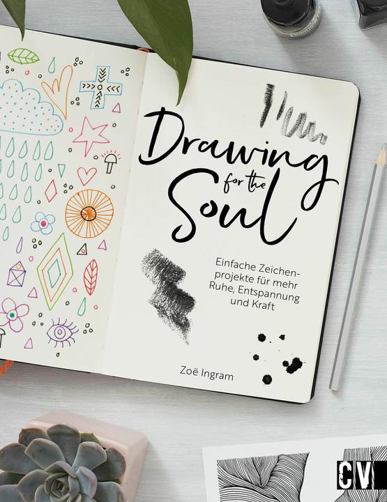 Actual product image Drawing for the Soul (German, Christine Schnappinger, Zo Ingram, 2025)