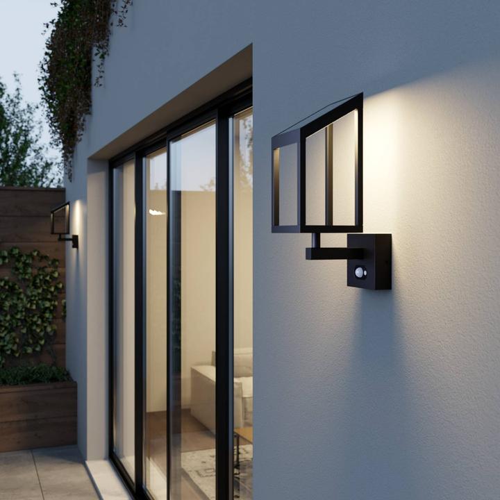 Produktbild Lucande Timeo LED Solcelle Wandleuchte Graphite (185 lm, IP54)