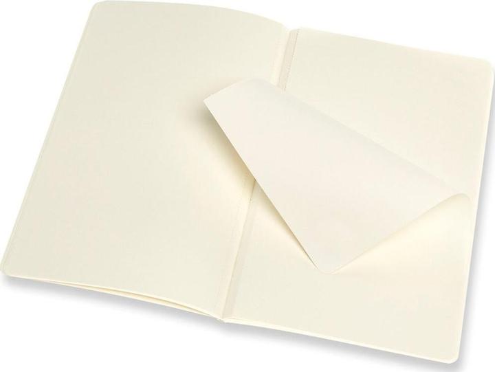 Actual product image Moleskine Flounce L/A5, Set of 2, Blank, Soft Cover, Coral Red, Aquamarine Blue (13 x 21 cm, Plain, Soft cover)