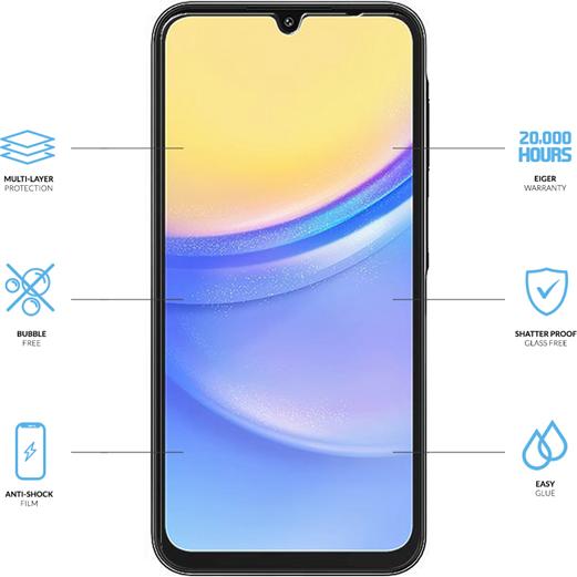 Immagine prodotto Eiger Display-Folie (2er-Pack) Mountain H.I.T Clear (2 Pezzo/i, Samsung Galaxy A16 5G)