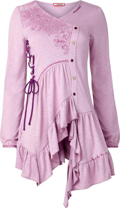 Actual product image Joe Browns Frilly Embroidered V-Neck Tunic (42)