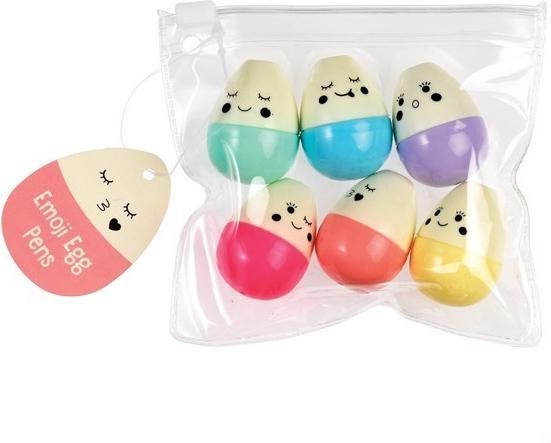 Image du produit Rex London Set de 6 mini feutres ovales "Emoji
