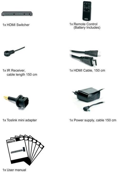 Immagine prodotto Marmitek Collegare lo switch HDMI 621 UHD 4K
