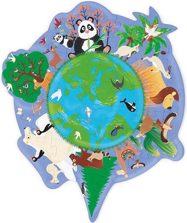 Produktbild Scratch Mini Shape Puzzle Welt (50 Teile)