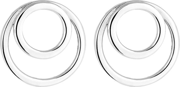 Immagine prodotto Elli Orecchini a cerchio Anelli Basic Geo Minimal Argento 925 (Argento 925)