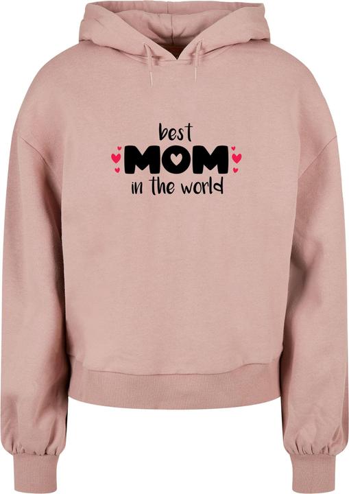 Immagine prodotto Merchcode Ladies Mothers Day - Felpa con cappuccio biologica oversize Best Mom In The World - 113589 (XXL)