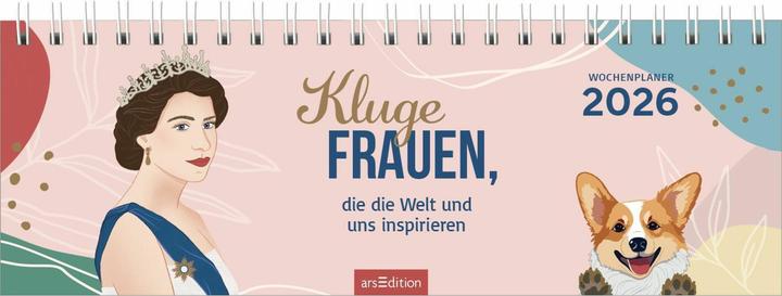 Actual product image Tischkalender Kluge Frauen, die die Welt und uns inspirieren 2026 (30 x 11.5 cm, Hardcover, German)