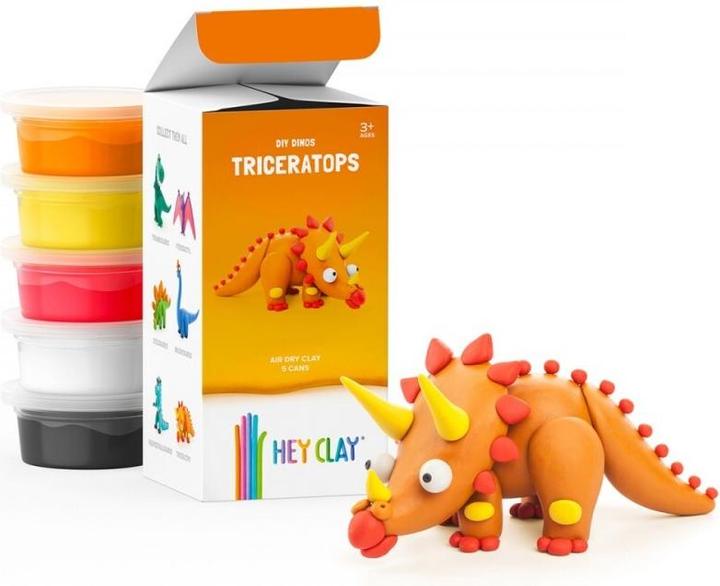 Actual product image Hey Clay Triceratops clay