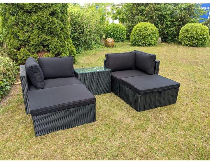 Produktbild GreenGarden 25896 Premium Rattan modulare Sitzecke „Miami" für 2-4 Personen
