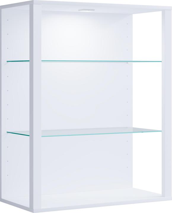 VCM Holz Glas Stand Vitrine Glasol LW (90 x 70 x 35 cm)