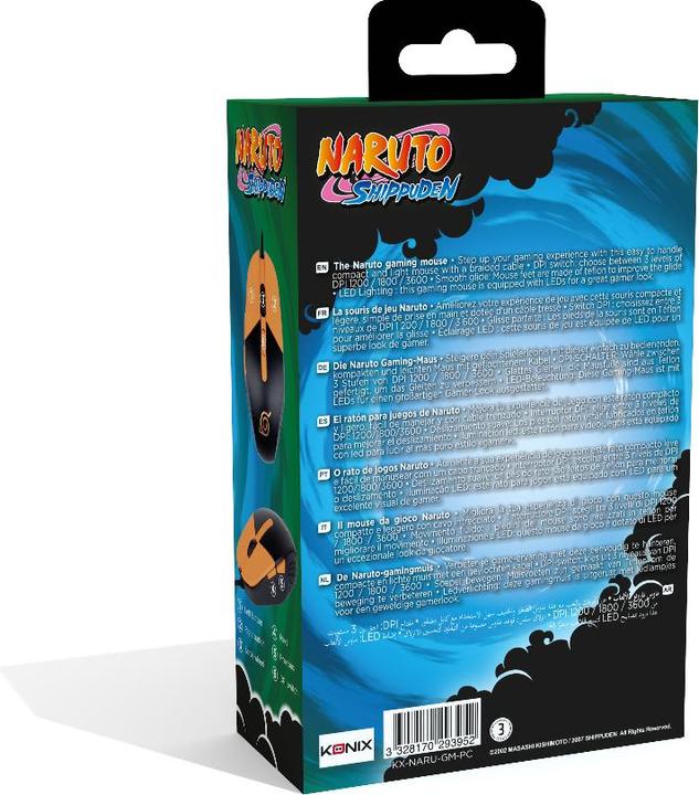 Actual product image Konix Naruto Shippuden Gaming Mouse Naruto (Cable)