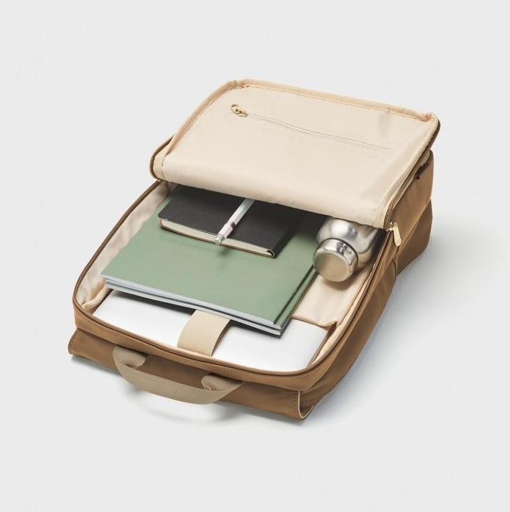 Actual product image Cluse Le Réversible Backpack, Camel Beige, Gold Colour (9.60 l)