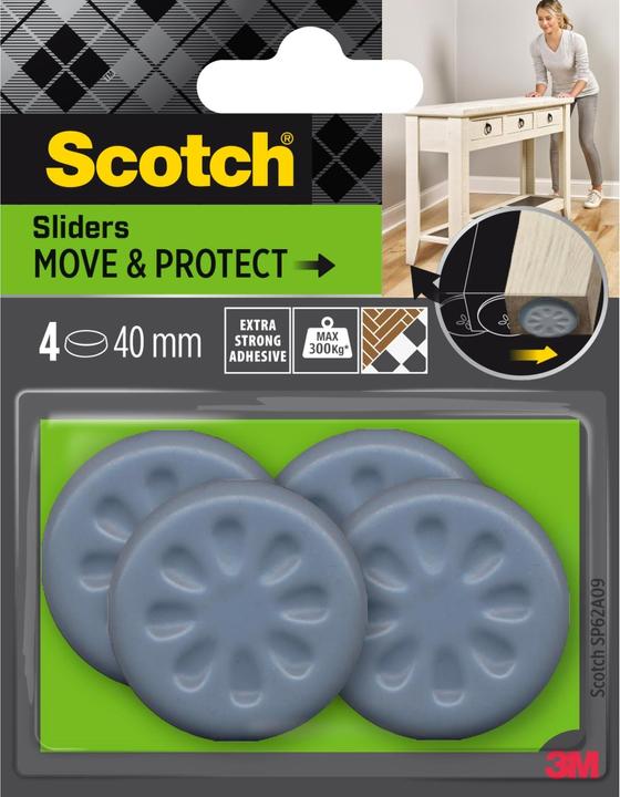 Actual product image Scotch Möbelgleiter (Plastic sliders, 4 Piece)