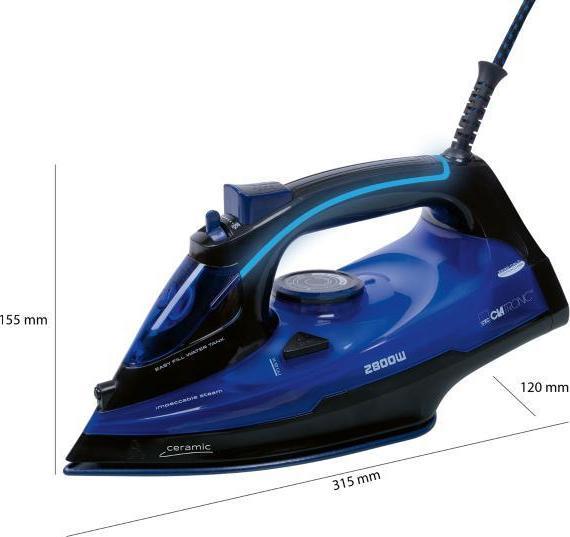 Produktbild Clatronic Dampfbügeleisen DB 3755 Keramiksohle (2800 W)