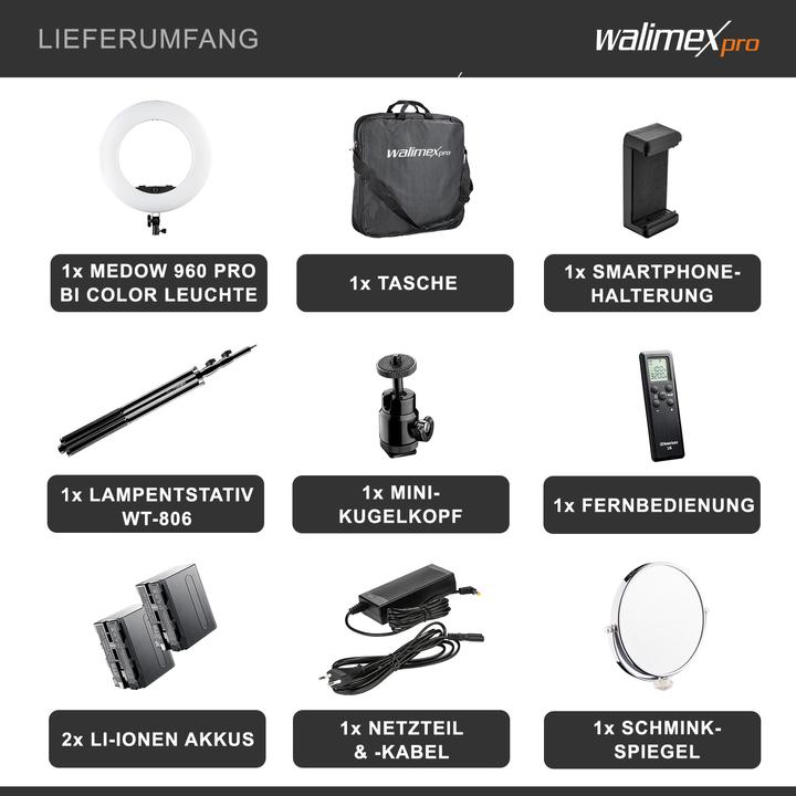 Image du produit Walimex Medow 960 Pro Set (éclairage annulaire)