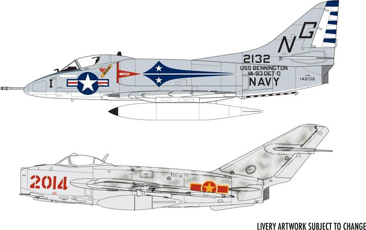 Produktbild Airfix Set Mig 17 und Douglas Skyhawk