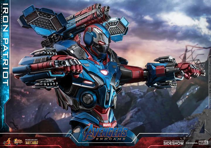 Actual product image Hot Toys Avengers Endgame "Iron Patriot" 1/6 Scale Figure