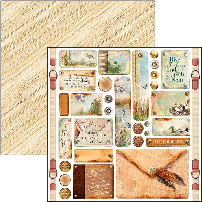 Immagine prodotto Ciao Bella Carta scrapbook "delta", 12 fogli, 30,5 x 30,5 cm (190 g/m², 12 x)