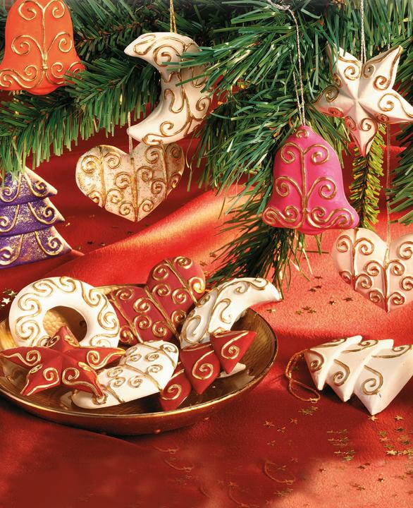 Image du produit Fimo 8742 Moule à motifs, polysachet, "Décorations de Noël", 6 motifs, taille des motifs : 7 x 7 cm