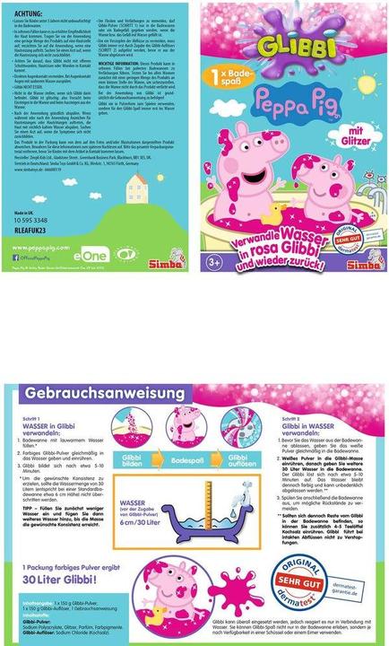 Image du produit Simba Goo Peppa Wutz (945 ml, Perle de bain)