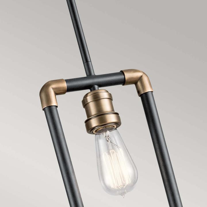 Image du produit Elstead Lighting Imahn Lampe à suspendre E27 Noir et laiton naturel (E27)