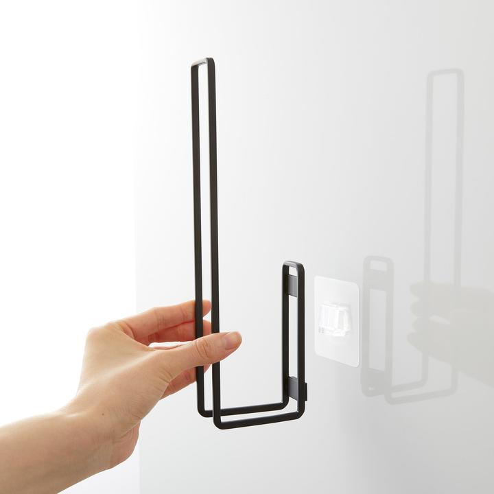 Actual product image Yamazaki Adhesive hook toilet roll holder TOWER