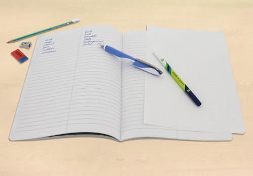 Image du produit Herlitz Cahier de vocabulaire x.book, DIN A4, 2 colonnes, 32 feuilles (A4, À rayures, Couverture souple)