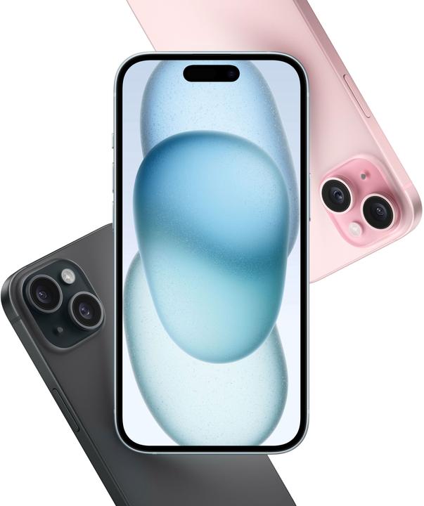Productafbeelding Apple iPhone 15 (256 GB, Geel, 6.10", SIM + eSIM, 48 Mpx, 5G)