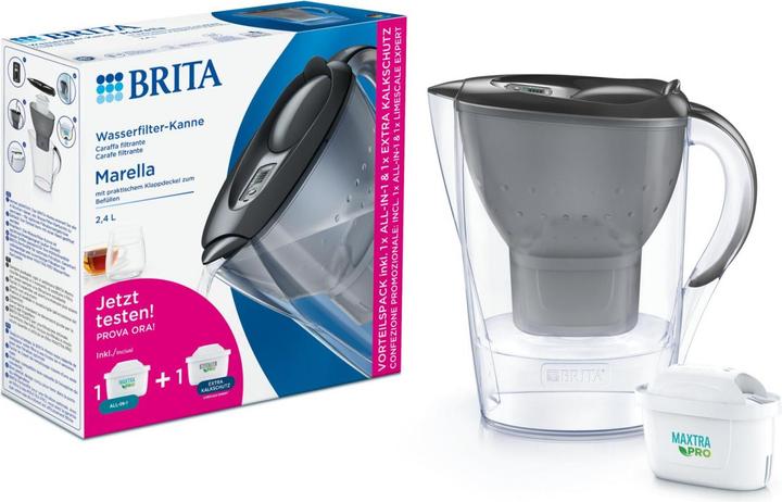 Produktbild Brita Marella graphit inkl. inkl. 1x ALL-in-1, 1x Extra Kalk (2.40 l)