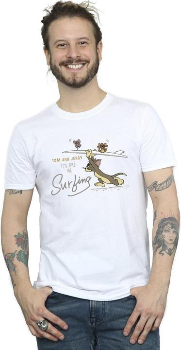 Immagine prodotto Tom & Jerry It's Time For Surfing Maglietta Uomo (5XL)