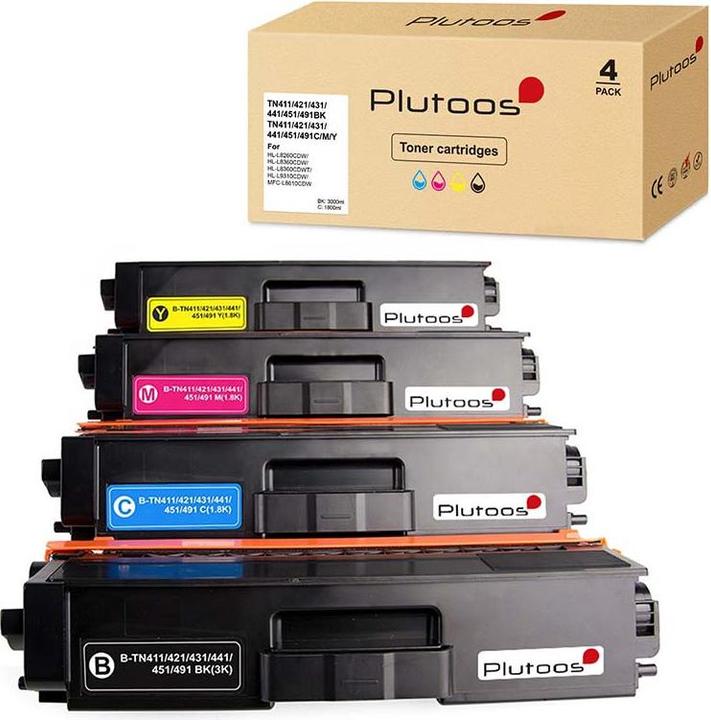 Plutoos TN-421/TN-423 (M, C, Y, BK)