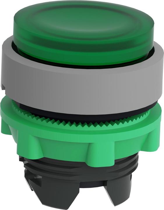 Produktbild Schneider Electric Leuchtdrucktaster, Front, vorstehend, ZB5AH33C0