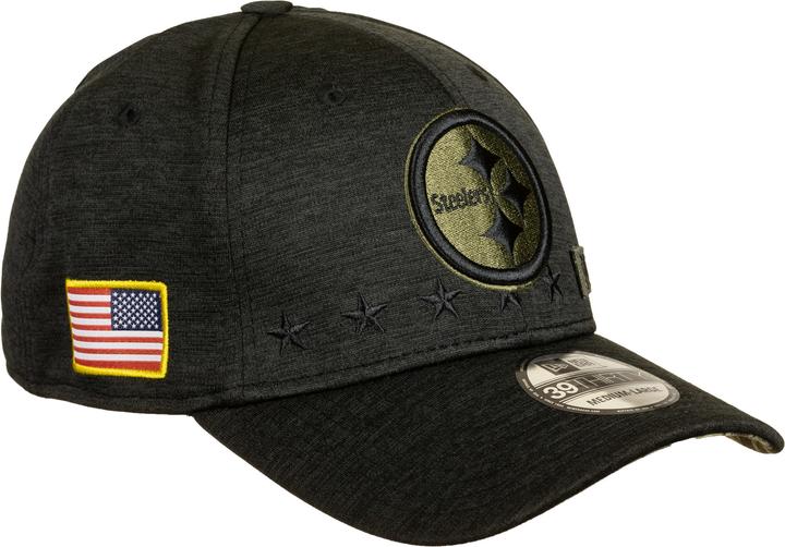 Actual product image New Era NFL Pittsburgh Steelers 39Thirty Salute to Service Cap (S, M)