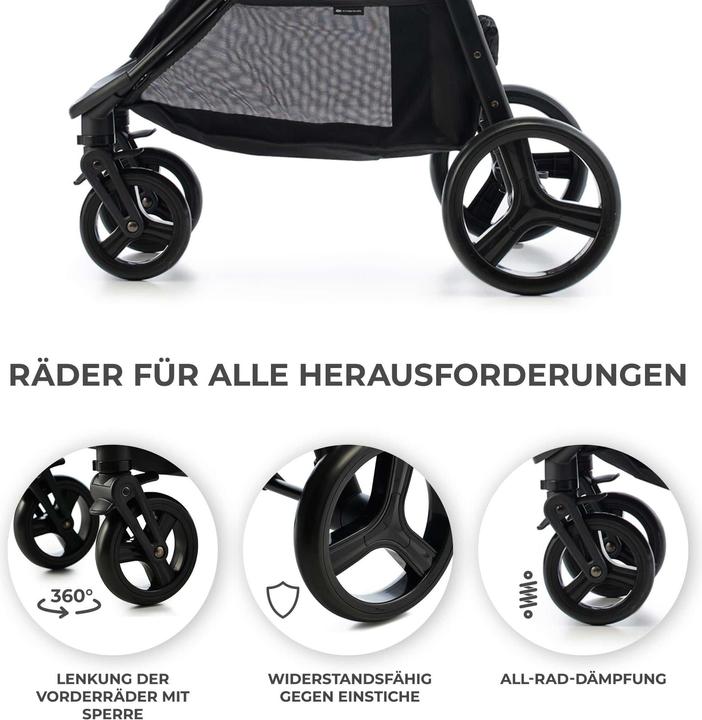 Produktbild KinderKraft Baby Stroller RINE CLASSIC BLACK