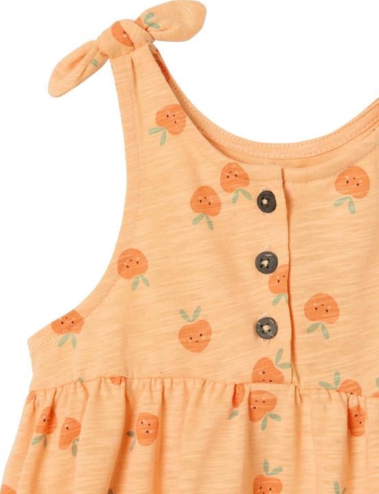 Actual product image Vertbaudet Bio-Kollektion: Bedrucktes Mädchen Baby Trägerkleid (62)