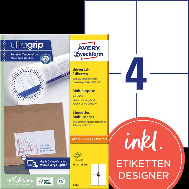 Avery Universal-Etiketten 3483