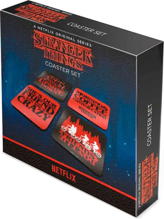 Image du produit Pyramid Stranger Things - Phrases (4 x, Dessous de verre)