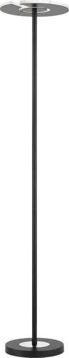 Fischer & Honsel Honsel Stehleuchte Dent - schwarz matt/chromfarben/Abdeckglas weiss matt (40323)