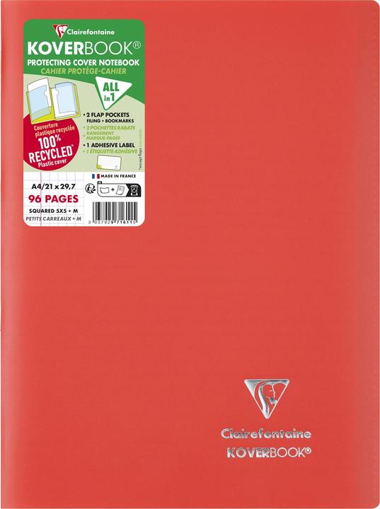 Produktbild Clairefontaine Koverbook (A4, Kariert, Harter Einband)