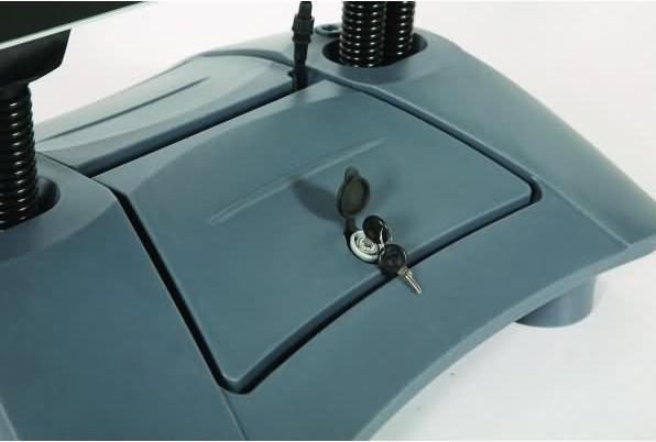 Productafbeelding Update Displays Klantenstopper WindPro LED zilver DIN A1 2 vakken (A1)