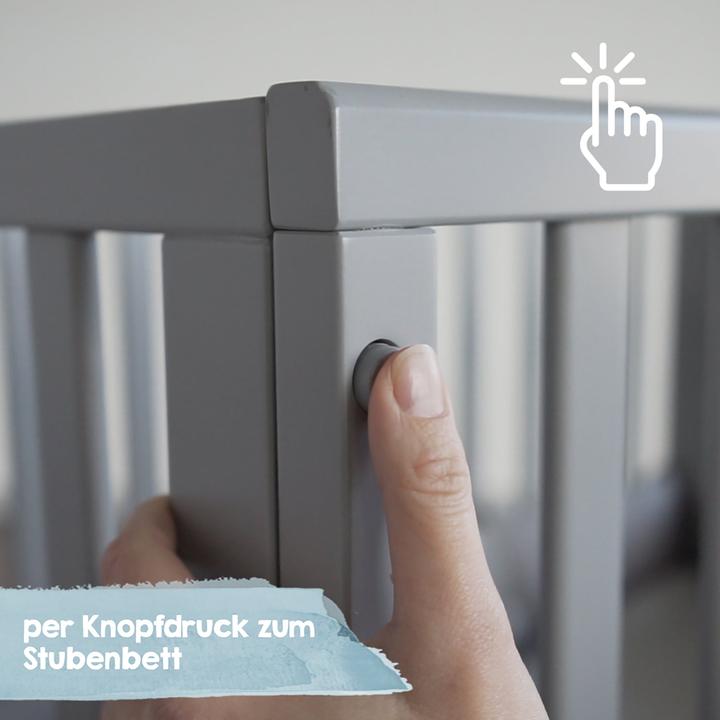 Produktbild Roba Stuben- & Beistellbett 3in1 mit Barriere Little Stars